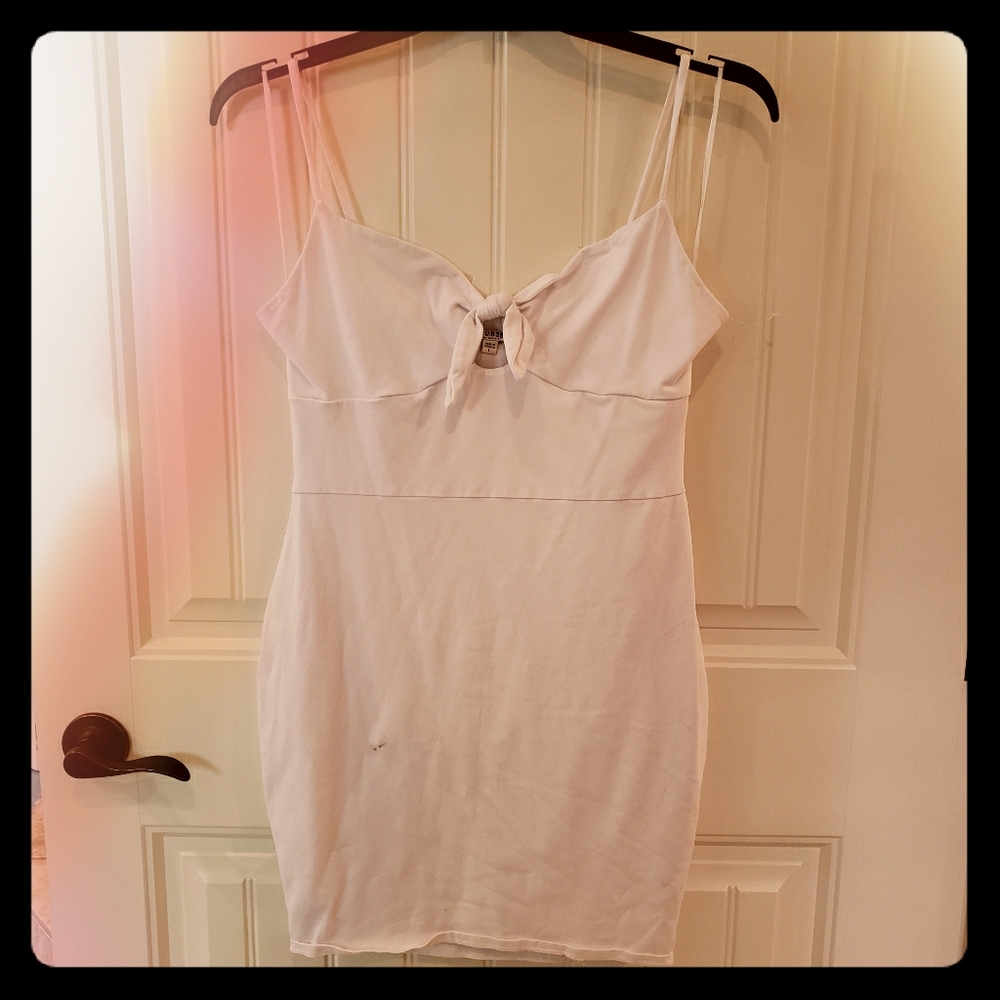 White summer or evening dress